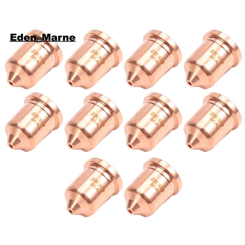 [Eden_Marner]10ชิ้น 220819 65a หัวฉีด Fit สําหรับวัสดุสิ้นเปลืองไฟฉายตัดพลาสม่า 65/85/105