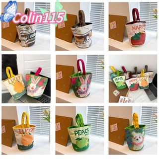 โคลินา115กระเป๋าถือทรงถัง,ผ้าใบการ์ตูนพิมพ์ข้อมือกระเป๋า,แฟช…