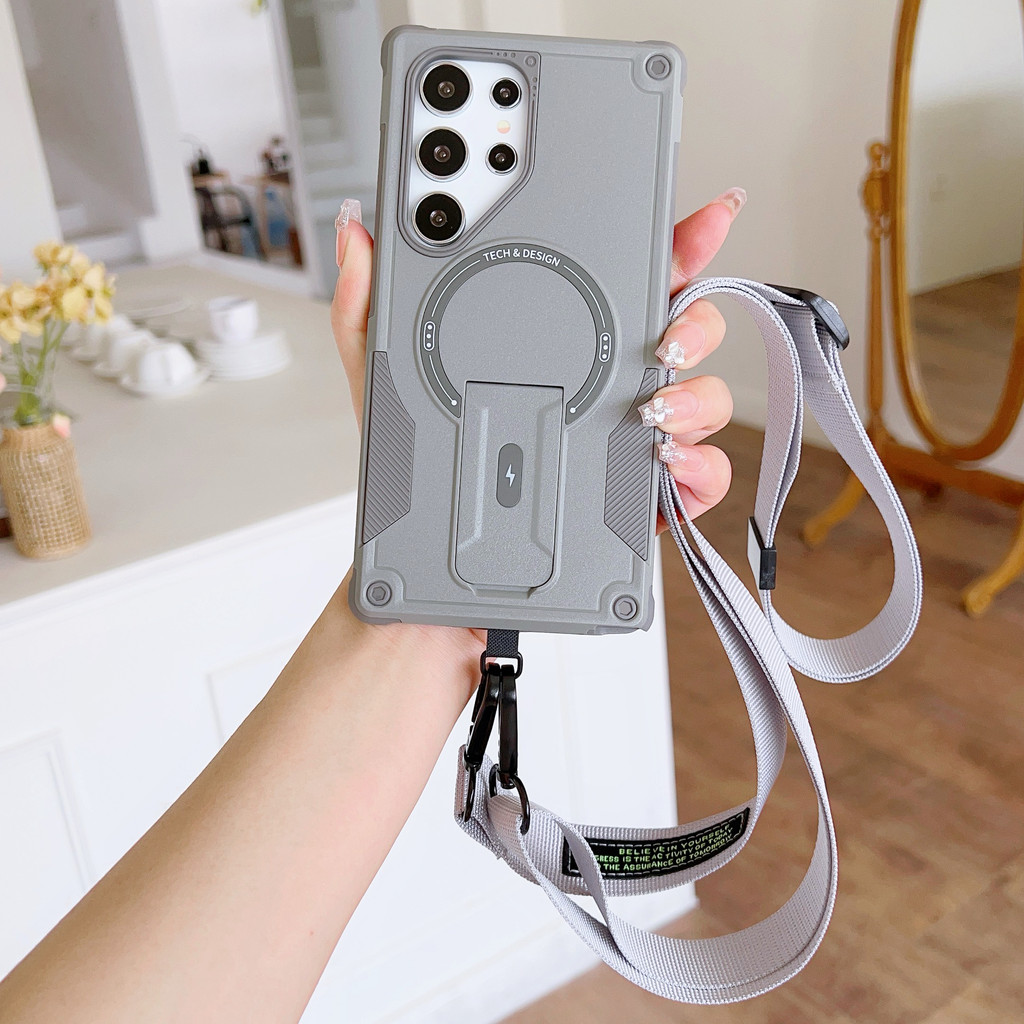 SAMSUNG กันกระแทกสําหรับSamsung S25 Ultra S24 Ultra A55 A54 A35 A16 A06 A54 A25 กรณีพร้อมเชือกแขวนยา