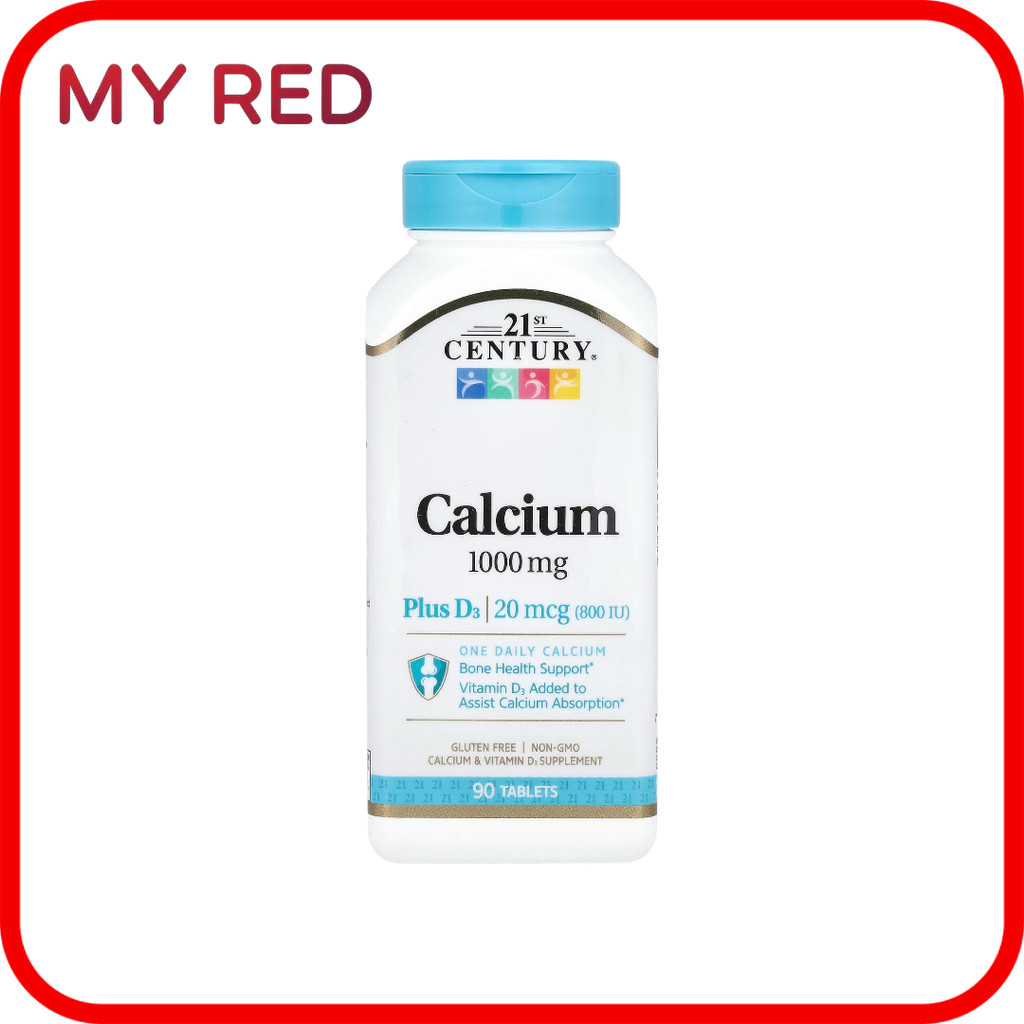 21st Century, Calcium Plus D3, 90 Tablets