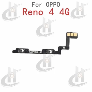 สําหรับ OPPO Reno 4 4G CPH2113 ปุ่มด้านข้างปริมาณพลังงาน Flex Cable Keys ปุ่มปิดระดับเสียงขึ้นและลงปุ่มด้านข้างส่วนทดแทน