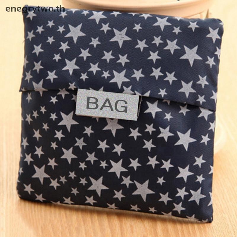Hb & ผม 1PC- Reusable โพลีเอสเตอร์แบบพกพาไหล่กระเป๋าถือสตรีพับกระเป๋าช้อปปิ้งกระเป๋าเดินทางร้านขายของชําแฟชั่นกระเป๋า TH