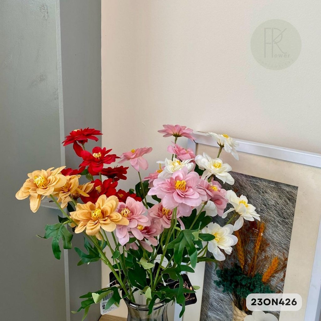 ดอกดาเลียต้น 6 ดอก  ความยาว 60 cm.หน้าดอก 8 cm. - รูปที่ 4