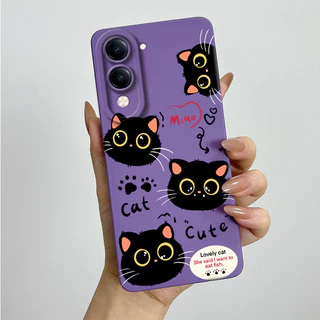 สําหรับ Vivo Y04 4G เคสโทรศัพท์ VIVOY04 Y 04 4G MilkTea รูปแบบซิลิโคนอ่อนนุ่มออกแบบใหม่การ์ตูนปลอกกันกระแทกเปลือกโทรศัพท์มือถือ