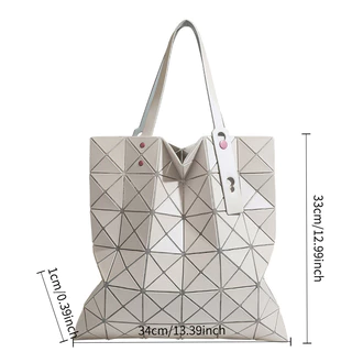 LHL BOUTIQUE กระเป๋าถือ tote bag แฟชั่น กระเป๋าเงา อเนกประสงค์ พับคุชชั่น วันแม่