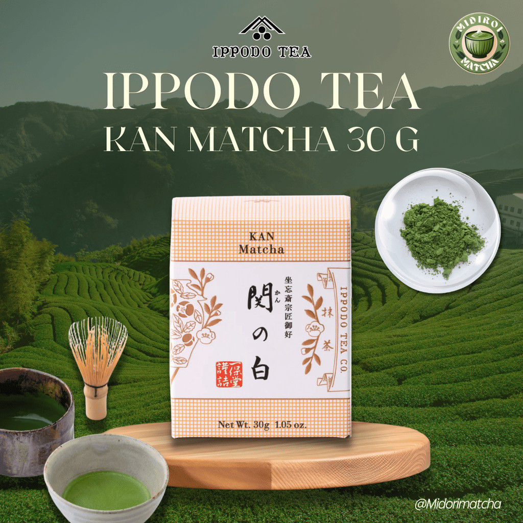 (พร้อมส่ง 24 H.) Ippodo Matcha Kan 30g. มัทฉะเกรดพรีเมี่ยม ผงมัทฉะแท้ 100% **BBF 03/08/2025**