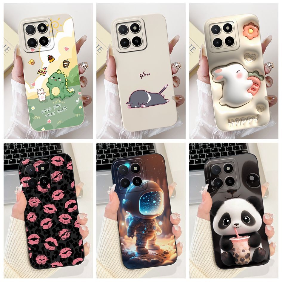 สําหรับ Honor X5b X 5b กรณีน่ารักไดโนเสาร์นักบินอวกาศ Panda กระต่ายรูปแบบซิลิโคนเหลวนุ่มสําหรับ Hono