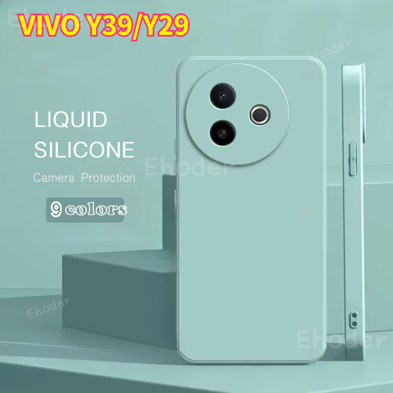 ซิลิโคนเหลวปลอกยางสําหรับvivo Y39 Y29 4G 5G 2025 เคสโทรศัพท์สแควร์นุ่มCovorสําหรับVIVOY39 Y 39 VIVOY