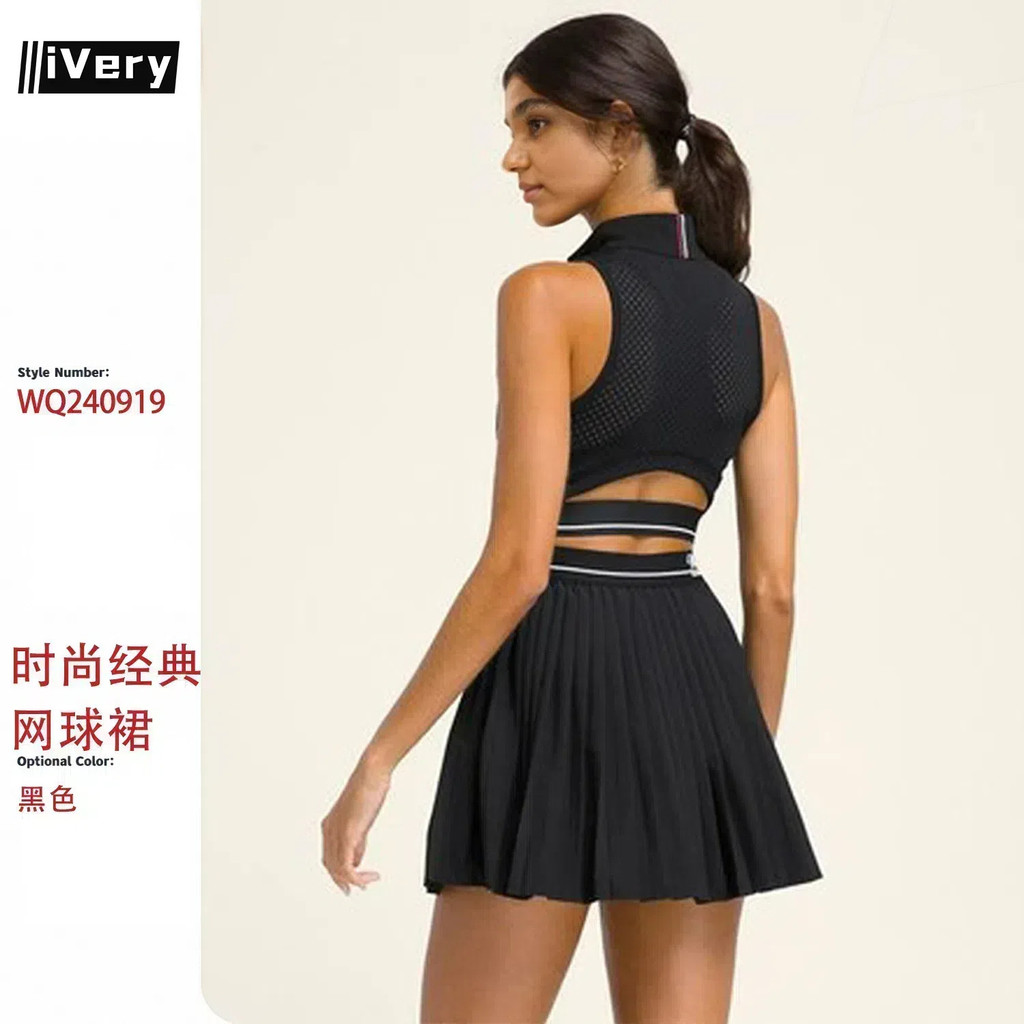 [COD] Miss Lily ชุดกีฬาคุณภาพสูงใหม่ชุดเทนนิสเบาะ Anti-exposure Golf Dress Plus Size