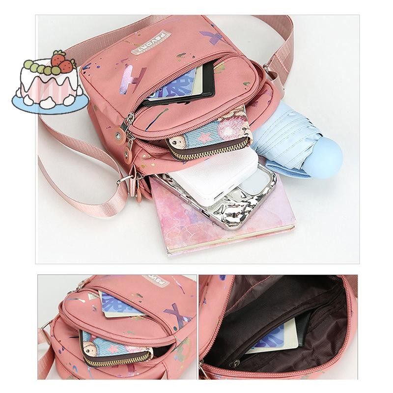 [Sep] Messenger Bag Causal Women Shoulder Bag Multi Layer Oxford Waterproof Phone Bag Female Crossbody Bags Mother Bag Shoudler Bag.