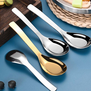 🌷COD🌷ช้อนสแตนเลส ช้อนซุป ช้อน ช้อนซุป ทอง หนา ไม่ลอก สำหรับต…