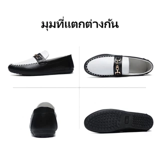 【🚚สินค้าคงคลังเฉพาะจุด】โลฟเฟอร์ รองเท้าสลิปลำลองสำหรับผู้ชาย รองเท้าหนังผู้ชาย Loafers สำหรับผู้ชาย,ขนาดใหญ่ 40-45