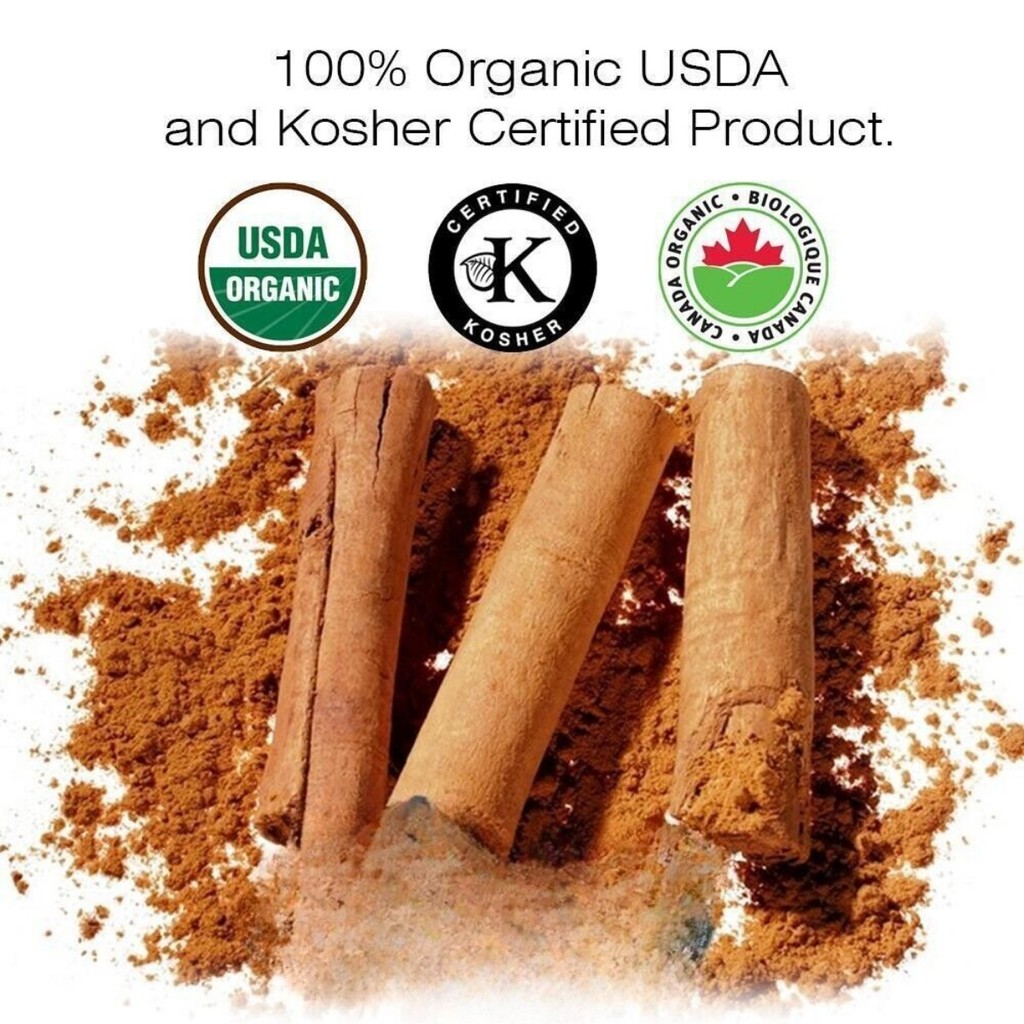 Organic Way True Ceylon Cinnamon Powder - ได้รับการรับรองจาก Kusher & USDA