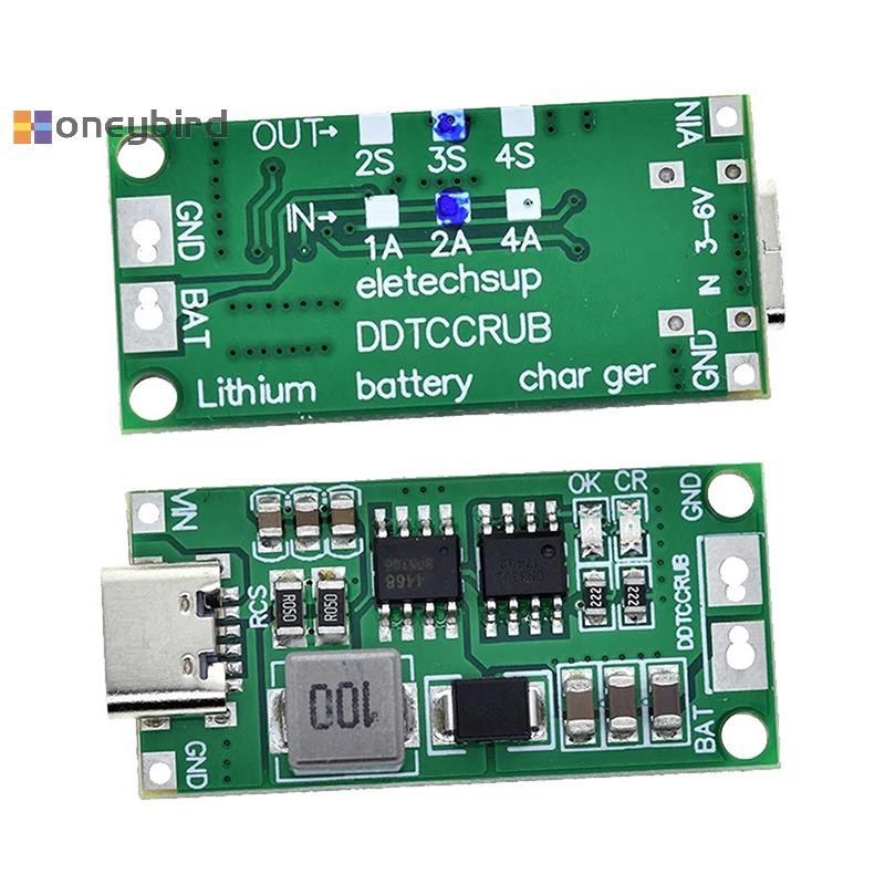 Honeybird 2S 3S 4S 1-4A Booster โมดูลแบตเตอรี่ลิเธียมโมดูล Step-Up Boost LiPo Polymer Li-Ion Charger