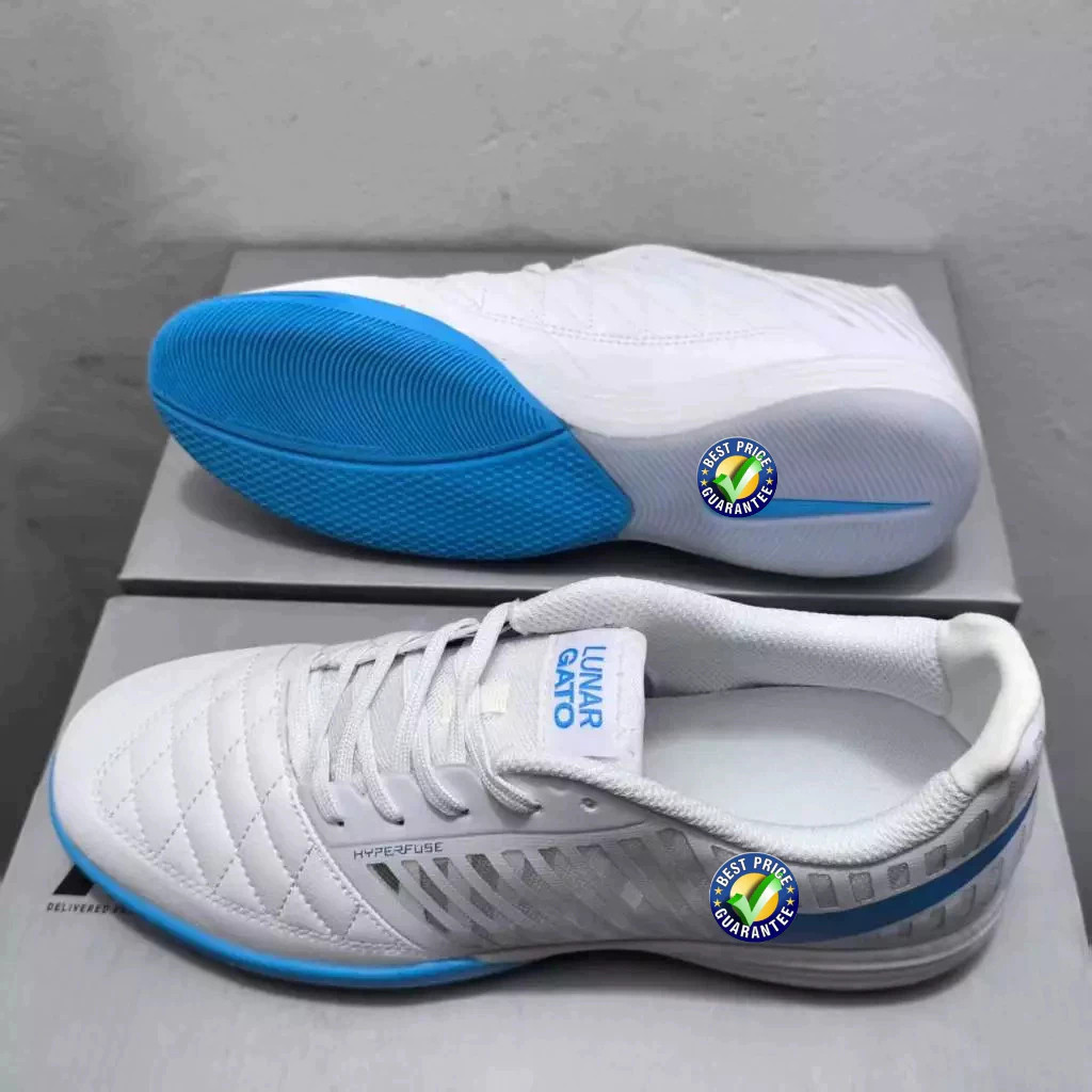 Lunar Gato Ii Ic 36-45 รองเท้าฟุตบอลฟุตซอลผู้ชายรองเท้าฟุตบอลถักกลางแจ้งรองเท้าฟุตบอลกันลื่นและทนต่อการสึกหรอCOD