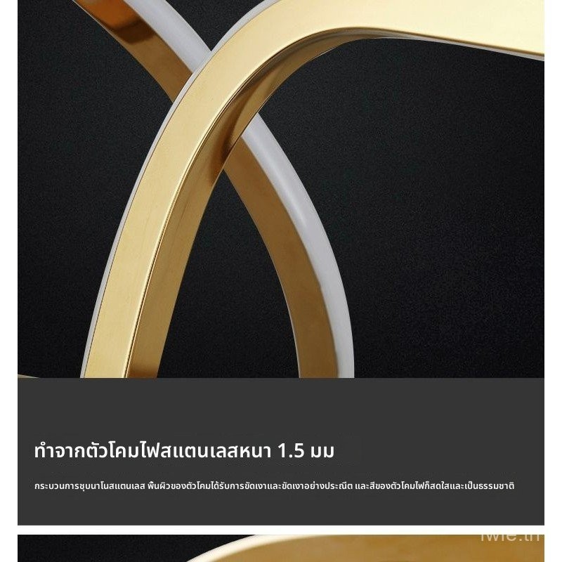 (สแตนเลส)โคมไฟแขวนสแตนเลส โคมไฟแขวนห้องอาหารแบบเรียบง่าย โคมไฟห้องอาหาร 2025 สไตล์มินิมอล โมเดิร์น ห้องอาหาร บุคลิกภาพ เรขาคณิต ราคา ถูกที่สุด ดีลบีเคเค แกลเลอรีภาพที่ 3