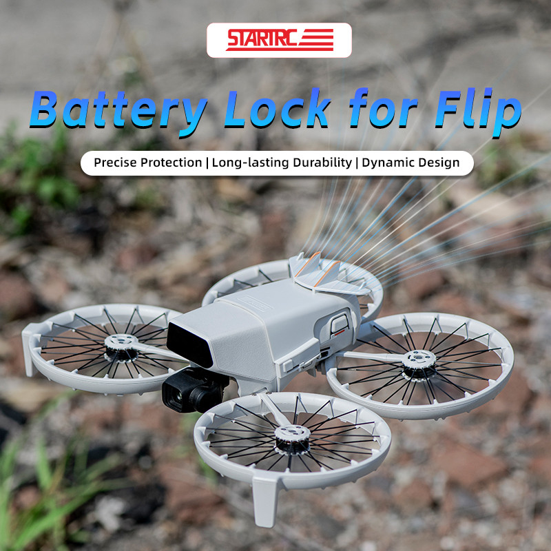 สําหรับ DJI FLIP โดรนแบตเตอรี่หัวเข็มขัดป้องกันการตกกระแทก, อุปกรณ์เสริมโดรนปีกหางไกด์เย็น