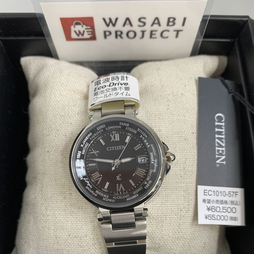 [Authentic★Direct from Japan] CITIZEN EC1010-57F Unused Unused xC Eco Drive Sapphire glass Black Women Wrist watch นาฬิกาข้อมือ