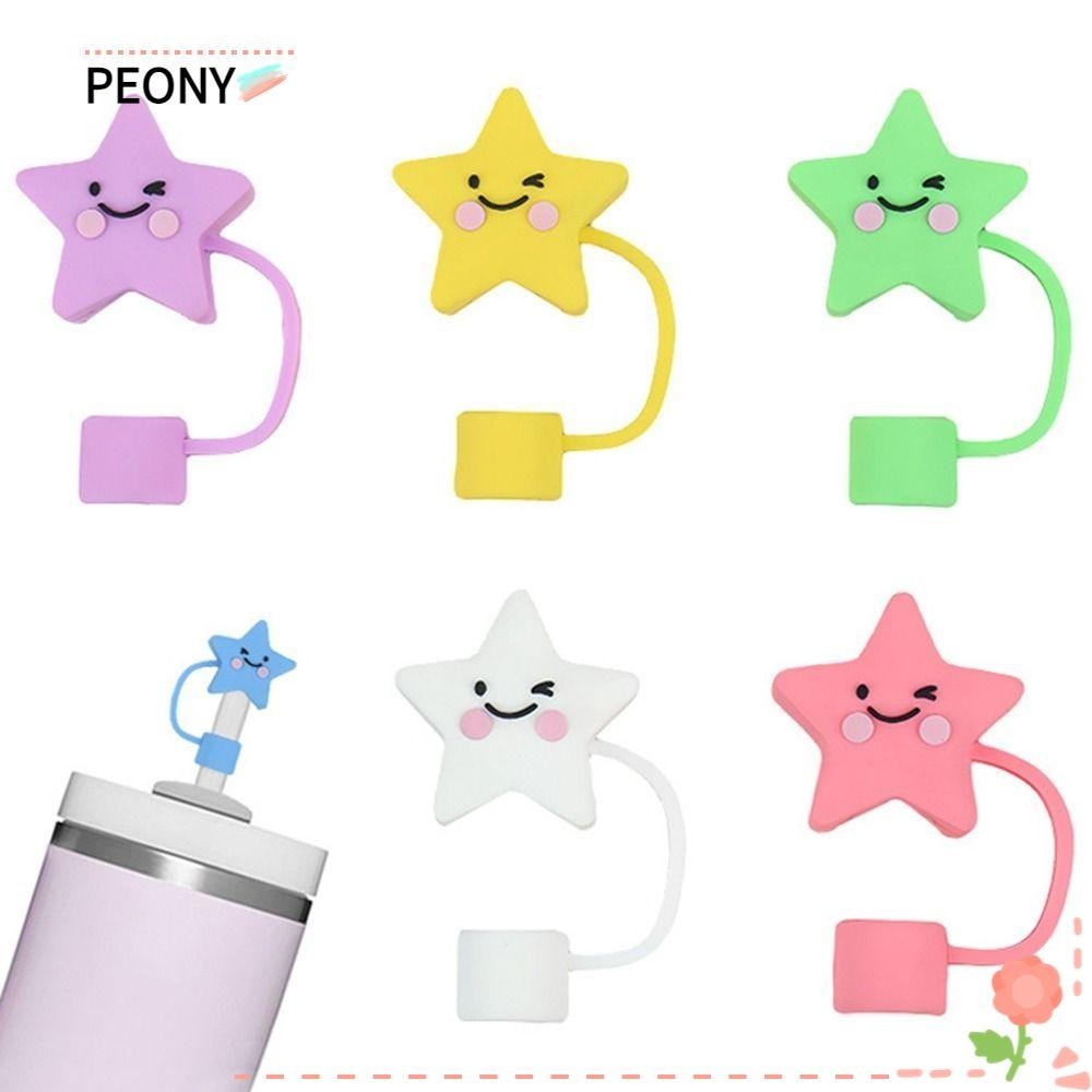 Peonypavilion จุกปิดหลอดดูดน้ํา ซิลิโคน กันฝุ่น ใช้ซ้ําได้