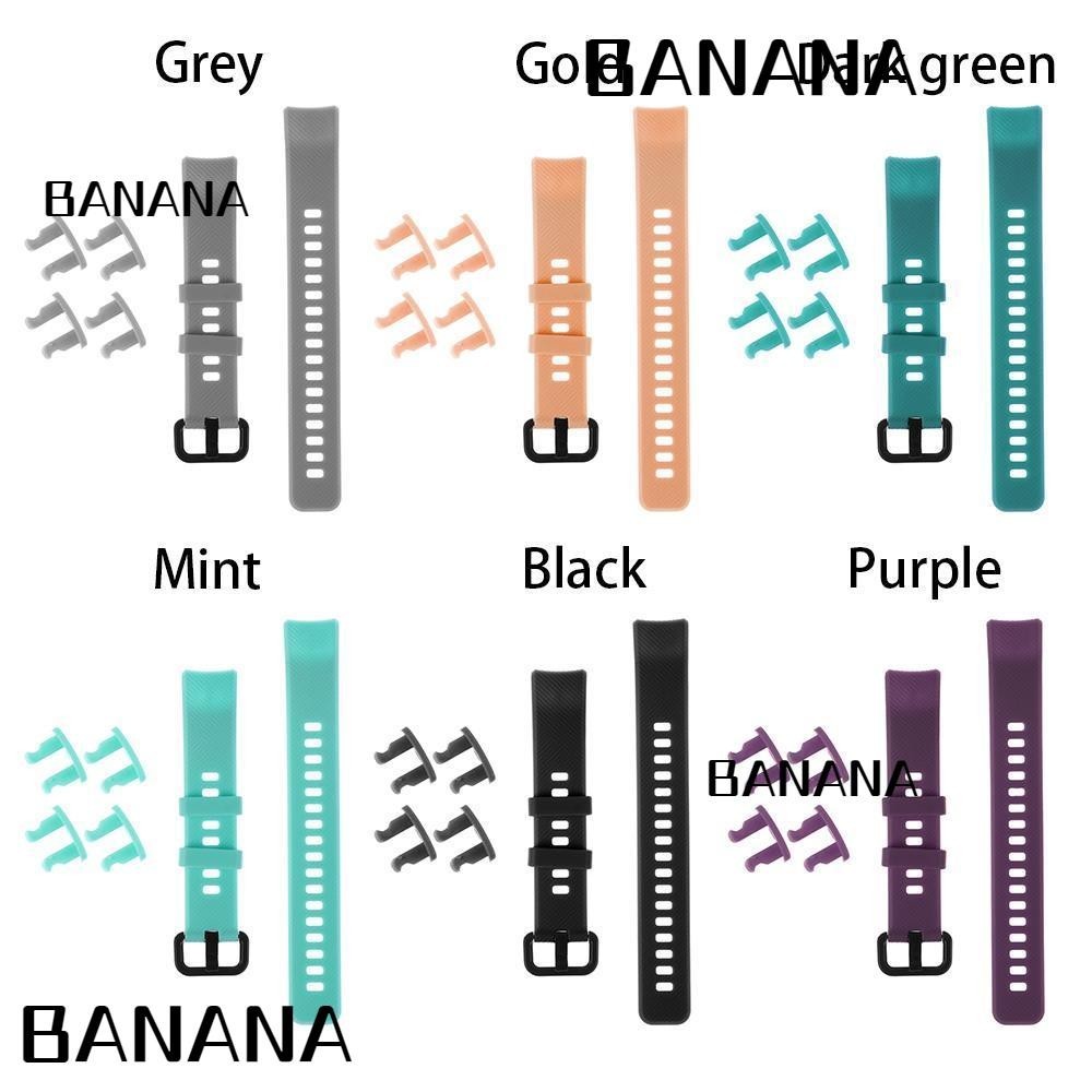 Banana1 สายรัดข้อมือ หลากสี แบบเปลี่ยน สําหรับ Honor Band 5 4