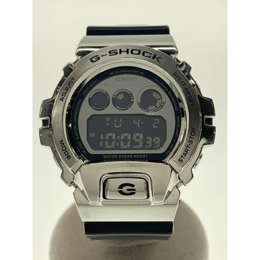 CASIO Wrist Watch G-Shock Silver Black Men's Analog Quartz Direct from Japan Secondhand