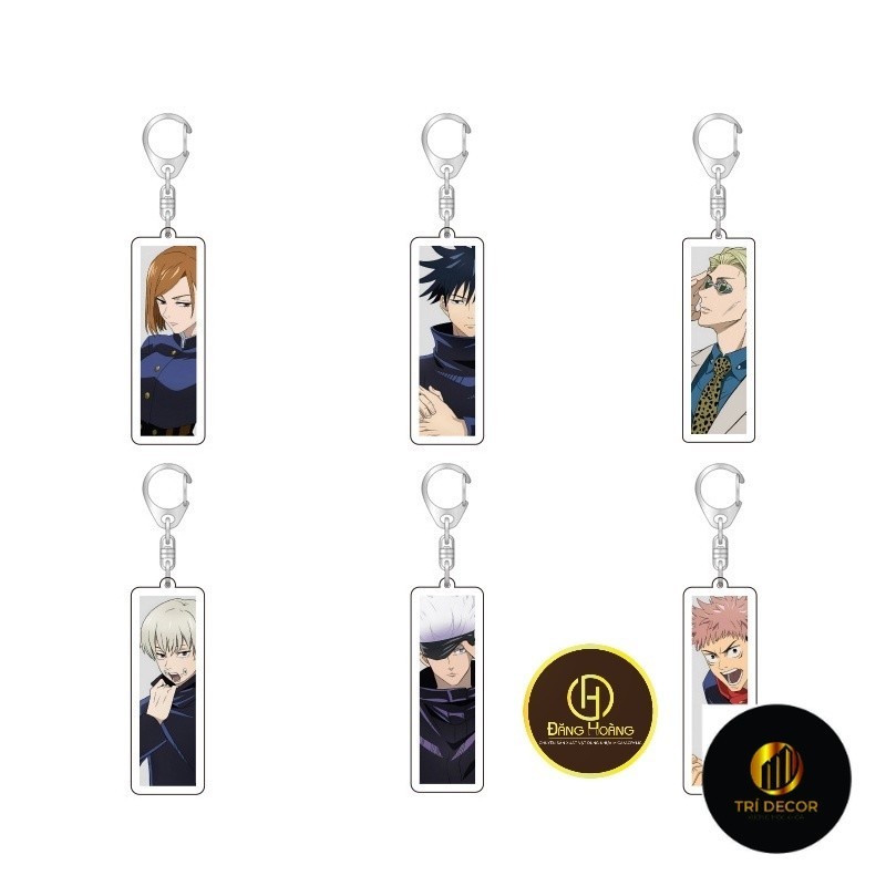 อะคริลิค Key Chain น่ารัก jujutsu kaisen yuji megumi satoru nobara_clear การพิมพ์ 2 ด้าน
