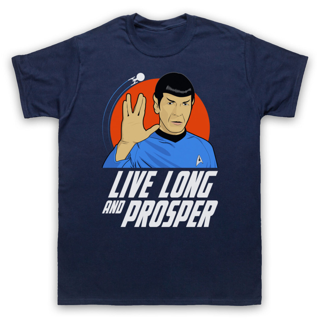 เสื้อยืด พิมพ์ลาย Star Vulcan Salute Trekkie Live Long And Prosper สําหรับผู้ชาย