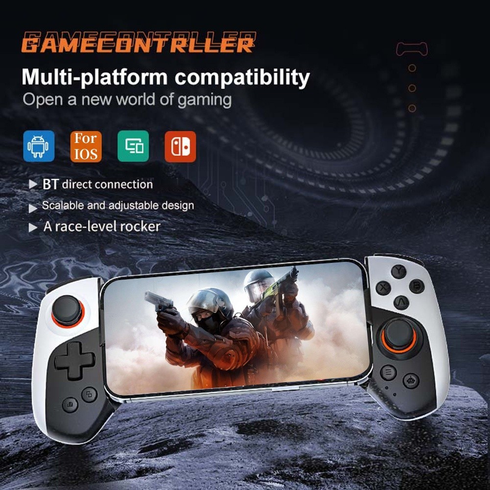 Jk03 Telescopic Gamepad Wireless Mobile Gaming Controller 300mAh เกมจับสําหรับ IOS/Switch/Android เก