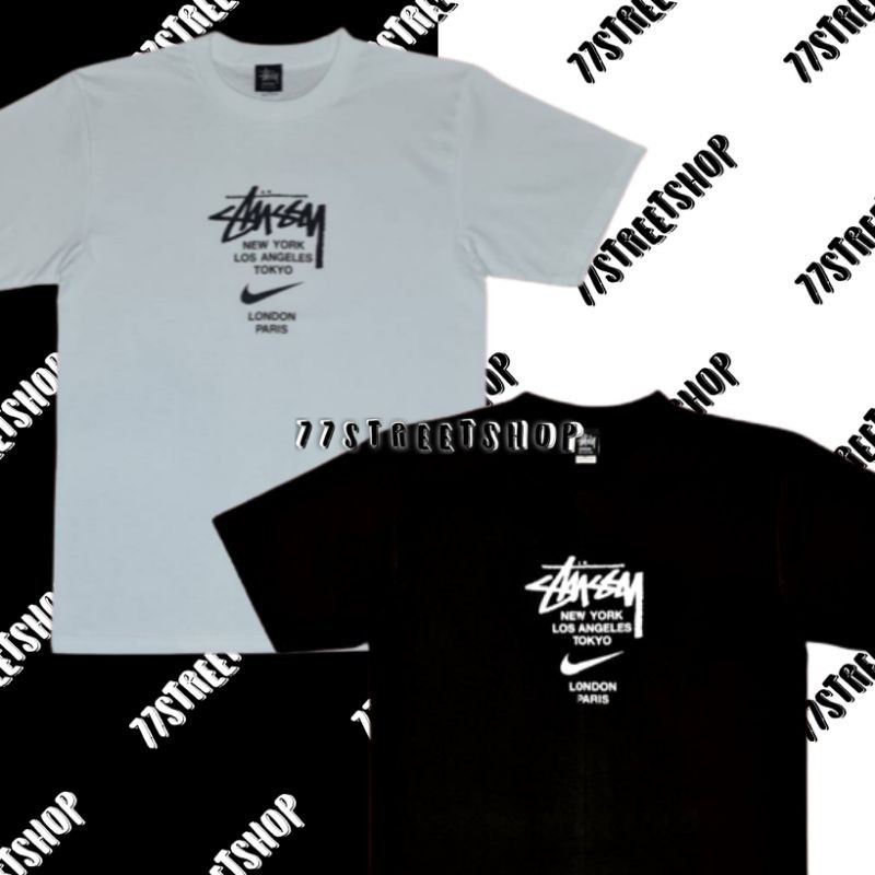 2024 เสื้อยืด Nike x Stussy T-Shirt 100% Cotton