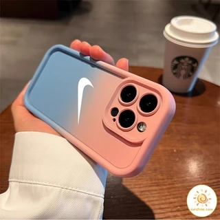 เคสโทรศัพท์มือถือป้องกันสี่ด้านแบรนด์อินเทรนด์ ไอโฟน11 For iPhone12 13 14 15Pro MAX X XS XR 6 7 8Plus SE2020 เคสโทรศัพท์