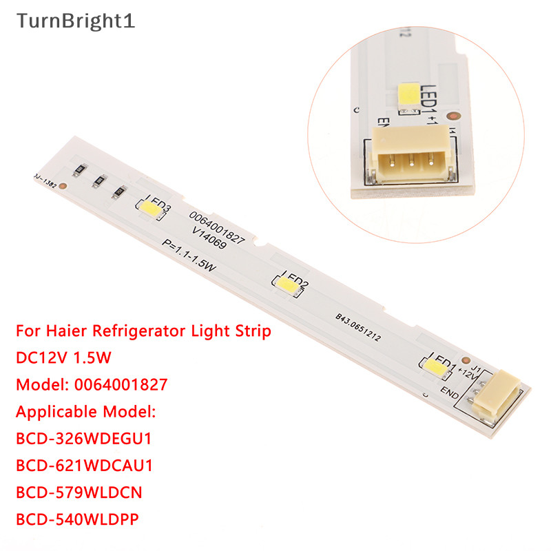 แถบไฟ LED DC12V 1.5W สําหรับตู้เย็น Haier BCD-575WDBI RoHS 0064001827 อุปกรณ์เสริมตู้เย็น DIY (*^▽^*)