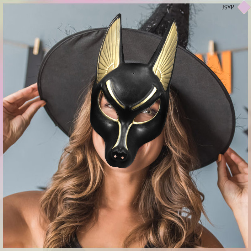 📦 Anubis Mask หน้ากากวินเทจ ชุดคอสตูม ปาร์ตี้ ตกแต่ง ผ้าสักหลาด Set เทศกาล ผู้ใหญ่ เรโทร หน้ากากแฟนซ