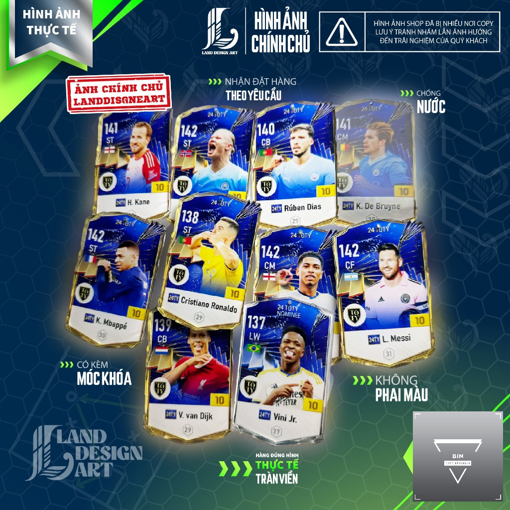 TOTY ซีซั่น 24 พวงกุญแจการ์ดเครื่องเล่น - FO4 (FC ONLINE)