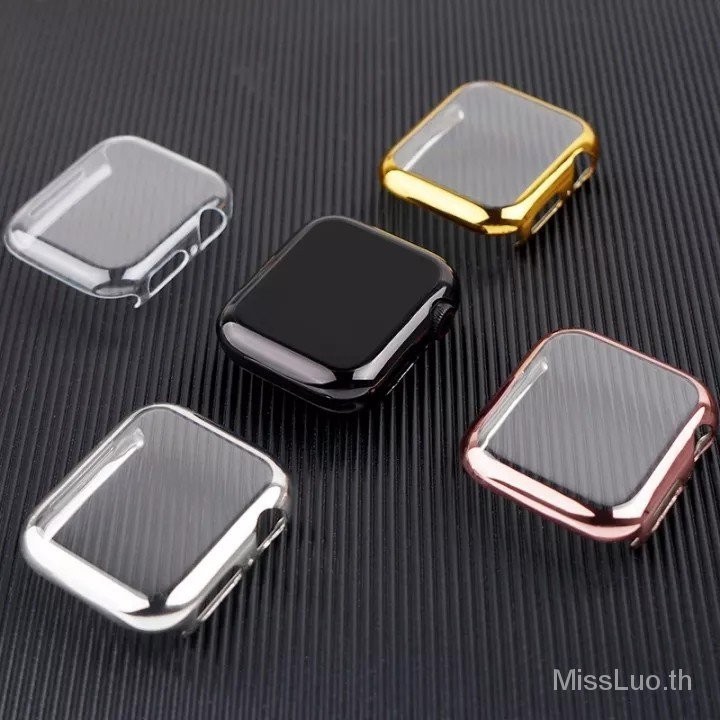 สําหรับ Apple Watch case 49mm 41mm 45mm 44mm/40mm 42mm/38mm อุปกรณ ์ เสริม soft All-around TPU กันชนหน ้ าจอ Apple Watch Ultra Series 8 7 3 4 5 6 กรณี
