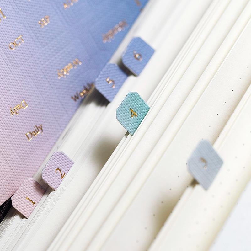 F & X Index Sticker Gilding Date Month Note Morandi Sticker Classification Page Number Label Index Sticker Marking Bookmark Instruction Sticker