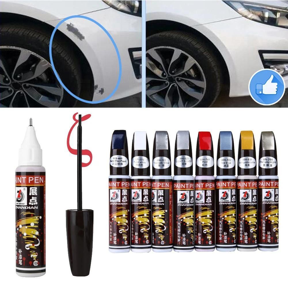 Universal รถสีรอยขีดข ่ วนซ ่ อมปากกาแปรง , กันน ้ ํา Marker , ยาง Tread Care, ยานยนต ์ Maintains, Black,Auto สี Coat, Scratch Remover, รถอุปกรณ ์ เสริม