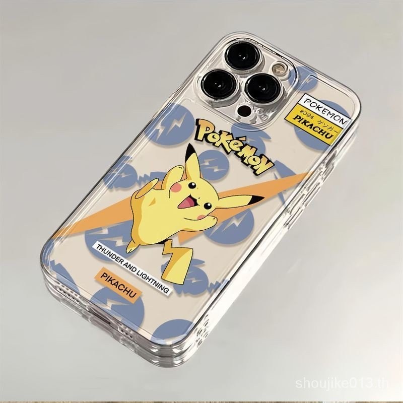 Lightning Pikachu สไตล ์ ใหม ่ เหมาะสําหรับ Apple IPHONE15 14 13 12 11promax/pro XSMAX/XR/XS 7/8plus Influencer Street Wear Space Phone Case LICB