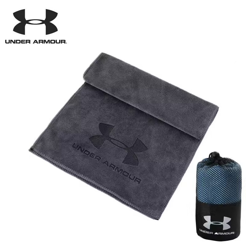 Ua Sports Towel ผ ้ าขนหนูดูดซับเหงื ่ อฟิตเนสแห ้ งเร ็ วบริสุทธิ ์