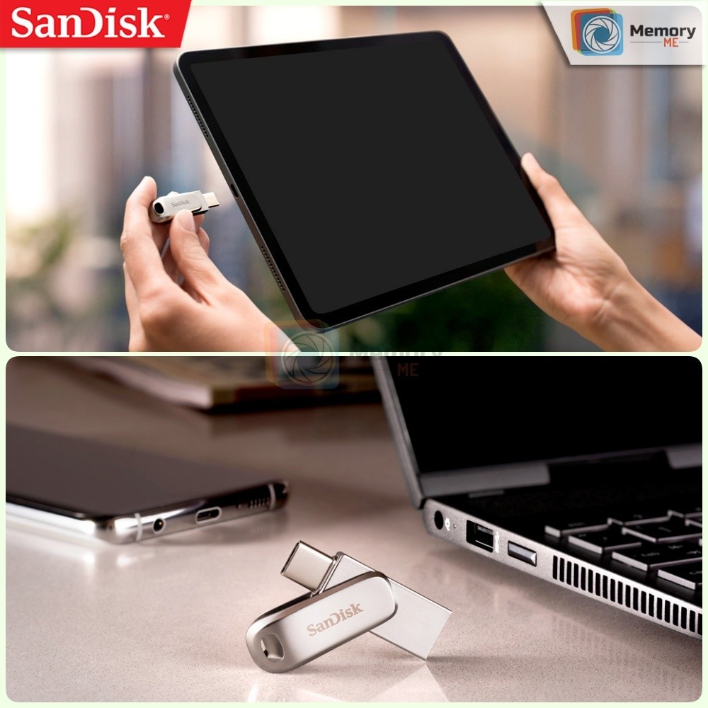 SANDISK Ultra Dual Drive LUXE 128GB,GOLD (400MB),OTG แฟลชไดร์ฟ flashdrive TypeC โทรศัพท์ แท็บเล็ต