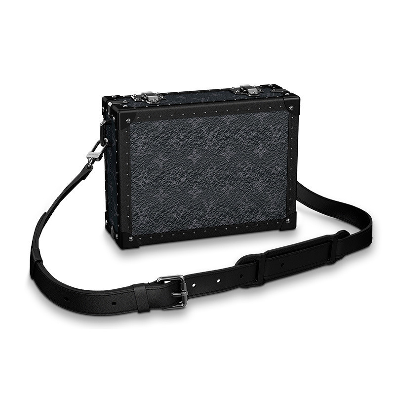 Louis Vuitton/Louis Vuitton Men's Bag LV Exquisite and Small CLUTCH BOX Aging Coated Canvas Hard Box Single Shoulder Cro