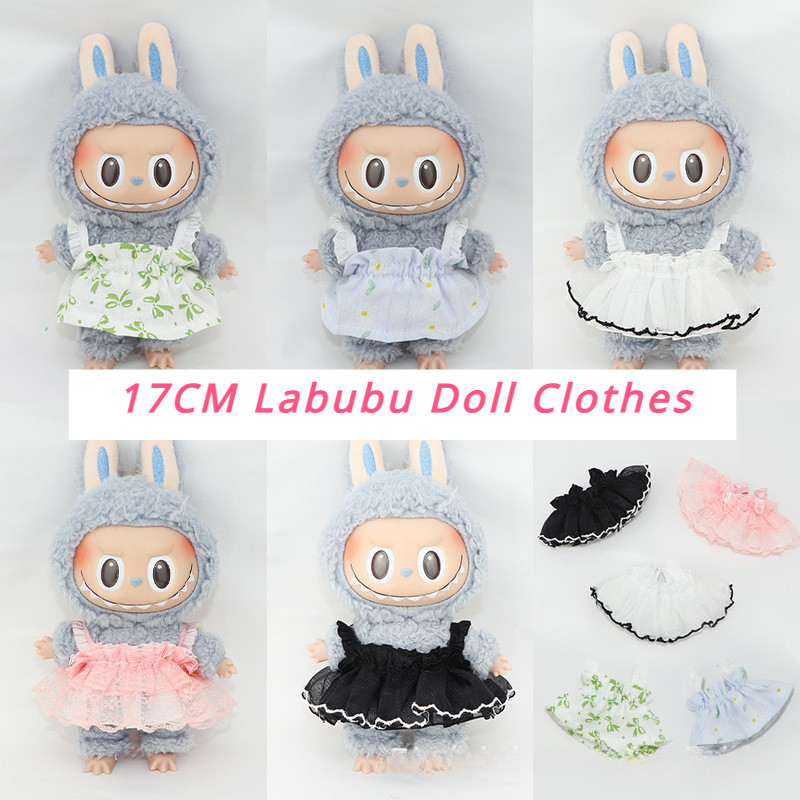 Norman Labubu ผ ้ าฝ ้ ายกระโปรงมินิเหมาะสําหรับ 17 ซม.ตุ ๊ กตาสาว Cross Dressing ของเล ่ นเสื ้ อผ ้ า