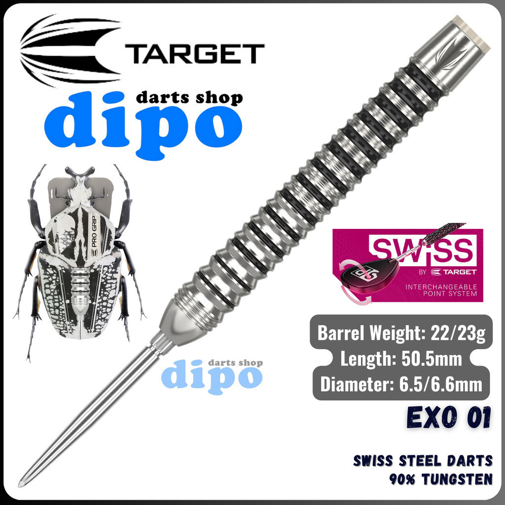 TARGET EXO 01 (90% Tungsten) - TARGET Swiss Steel Darts