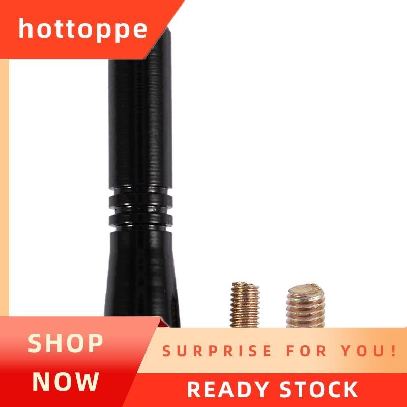 【hottoppe 】 Universal Top Roof Short Whip Screw Antenna Extension สําหรับวิทยุรถยนต ์ ( สีดํา )