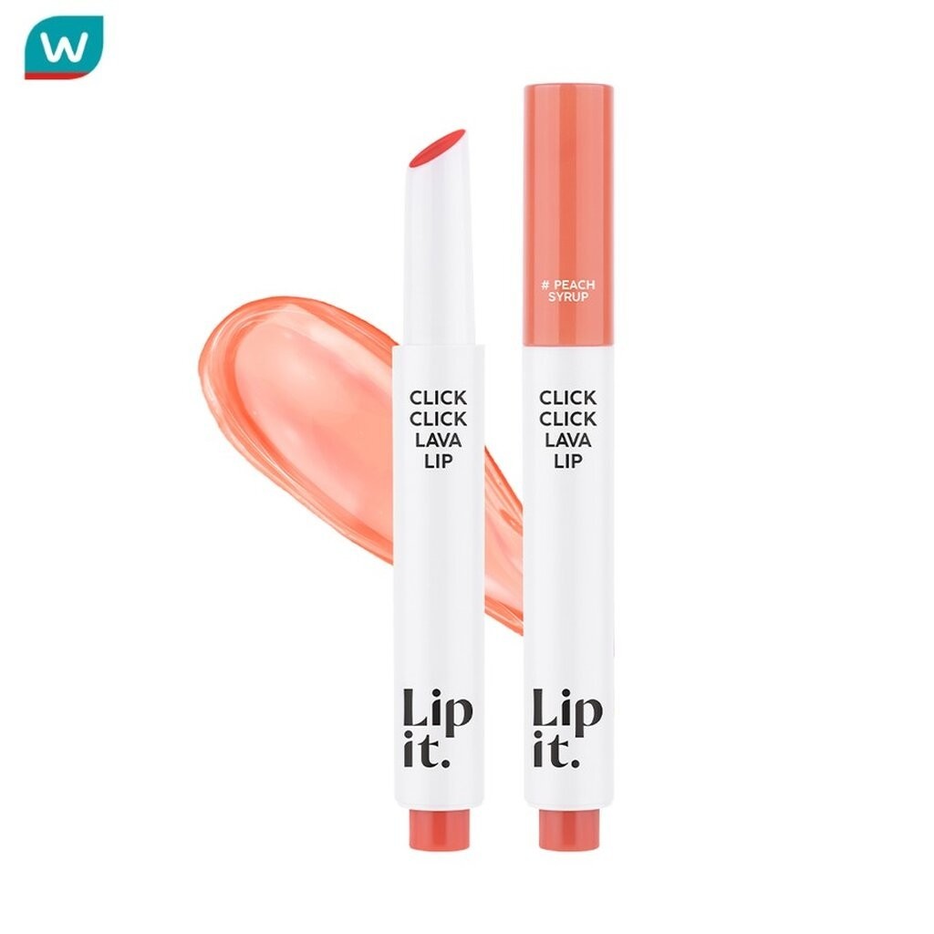 Lip It ลิปอิท คลิกคลิกลาวา ลิป 1.9ก. 02 พีชไซรัป
