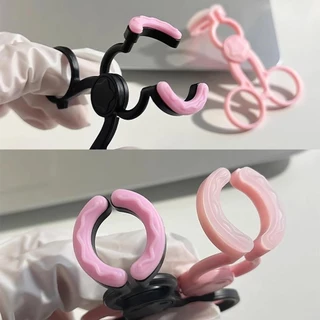UYAAI เครื่องมือคลิปหนีบคอนแทคเลนส์ สีชมพู พกพาสะดวก คลิปขยายเปลือกตา