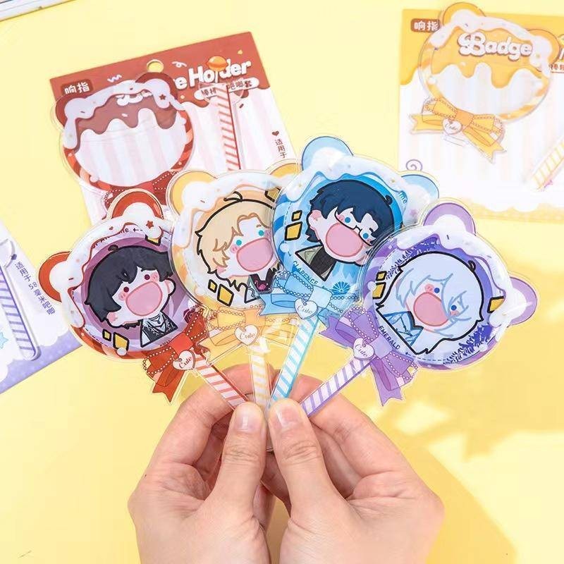 อมยิ้มรูปร่าง Ita Bag Pins Badge Protector สําหรับ 58 มม.ป้ายอะนิเมะตกแต่งกระเป๋าอุปกรณ์เสริม Pin Case ของขวัญวันเกิด Genshin Impact BOCCHI the ROCK Frieren ที่