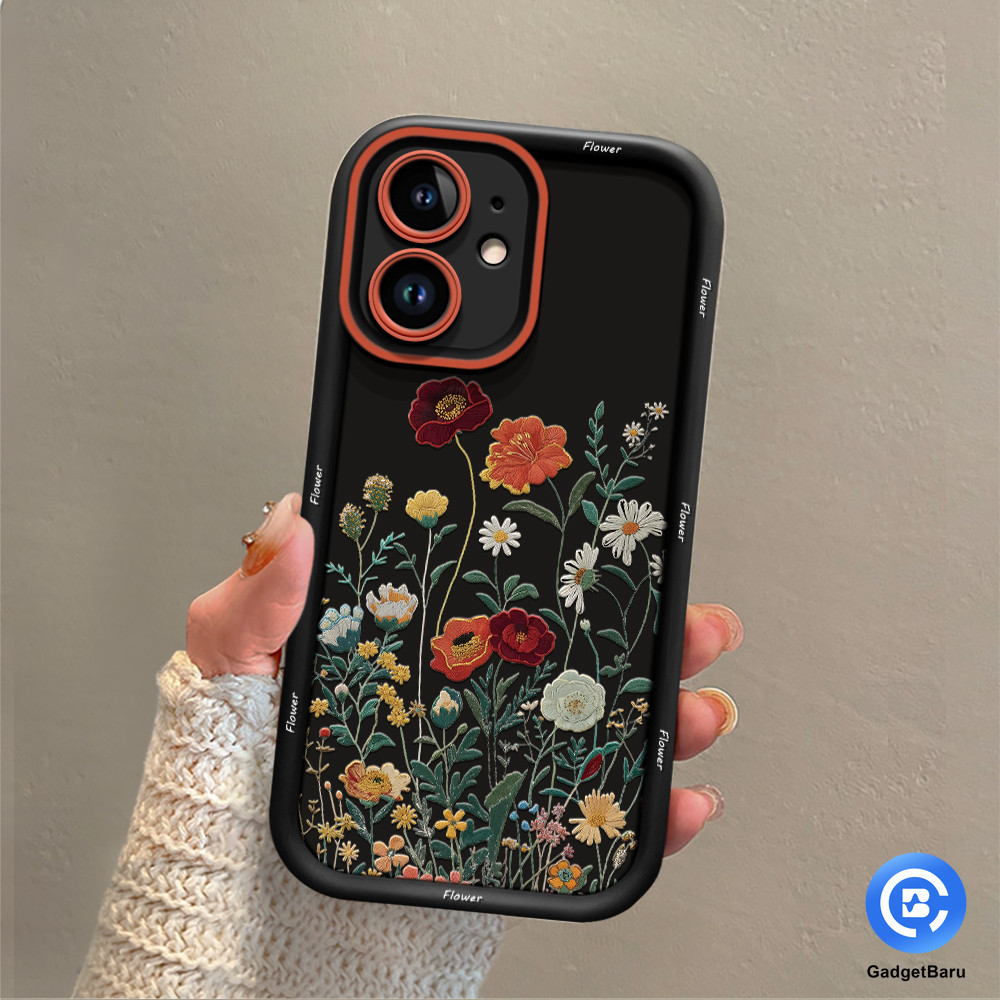 ความงามดอกไม้กรณี Softcase Fullcover ซิลิโคน hp INFINIX HOT8 9PLAY 10LITE HOT12PLAY 20I 20PLAY HOT20