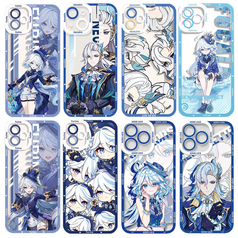 Genshin Impact Furina Neuvillette เคสโทรศัพท์สําหรับ VIVO Y7S Y02 Y36 Y15S Y35 Y11 Y12 Y16 Y17 Y17S Y20 Y20i Y33S Y21 Y21 Y21 Y21S Y31 Y50 Y27 Y31 Y31 Y19 Y27 ฝาหลังนุ่ม