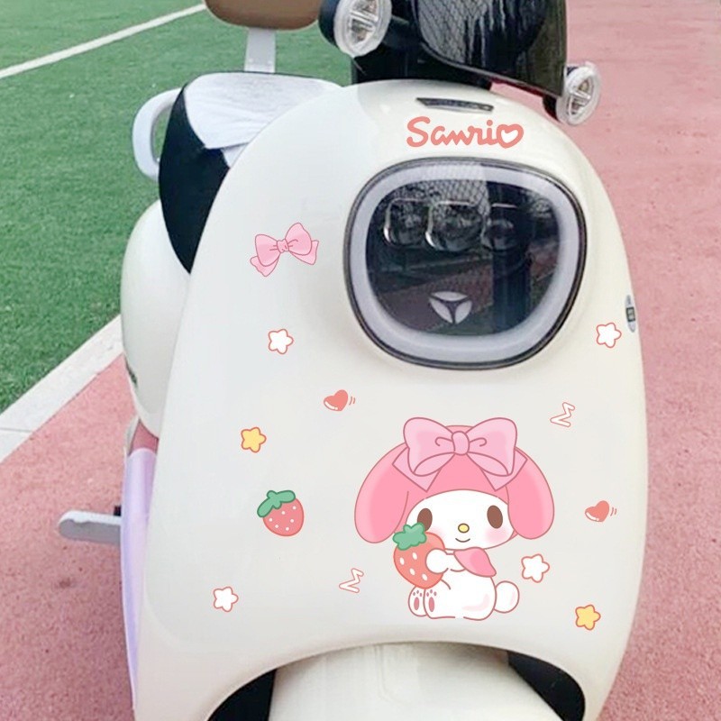 Kuromi melody การ ์ ตูนน ่ ารักกันน ้ ําสติกเกอร ์ กันรอยขีดข ่ วนสําหรับตกแต ่ งรถจักรยานยนต ์ - รูปที่ 3