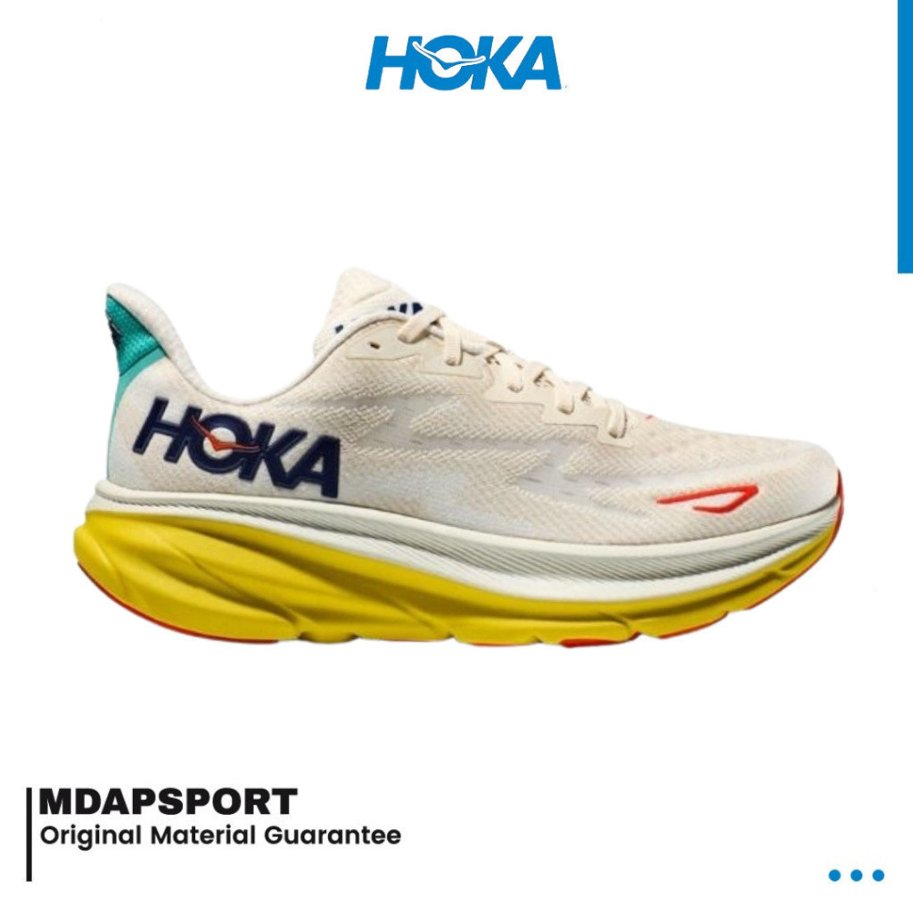 รองเท ้ าวิ ่ งถนน Hoka One Clifton 9 - Eggnog/Passion Fruit